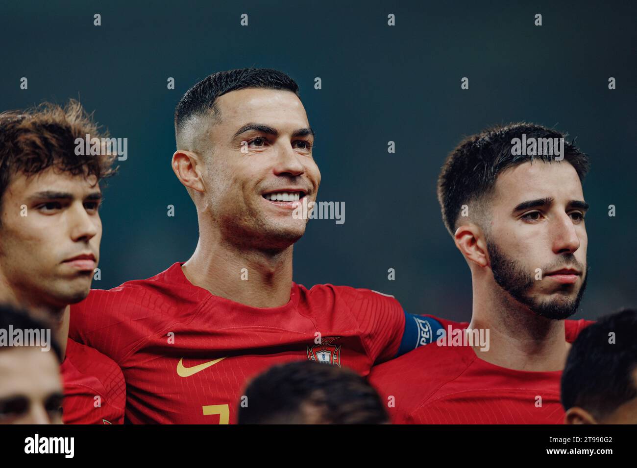 Cristiano Ronaldo During UEFA Euro 2024 Qualifying Game Between   Cristiano Ronaldo During Uefa Euro 2024 Qualifying Game Between National Teams Of Portugal And Iceland Estadio Jose Alvalade Lisbon Portugal Ma 2T990G2 