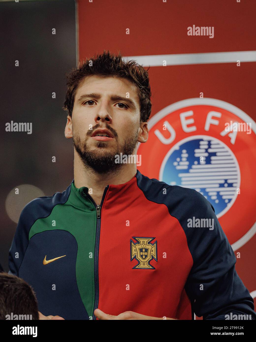 Ruben Dias during UEFA Euro 2024 qualifying game between national teams