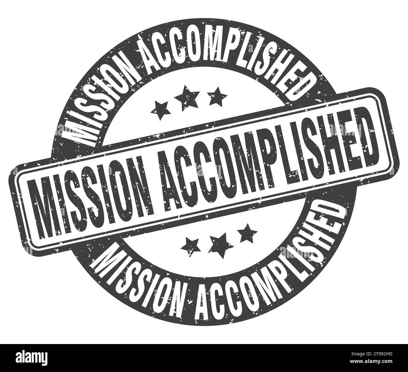 mission accomplished stamp. mission accomplished sign. round grunge label Stock Vector