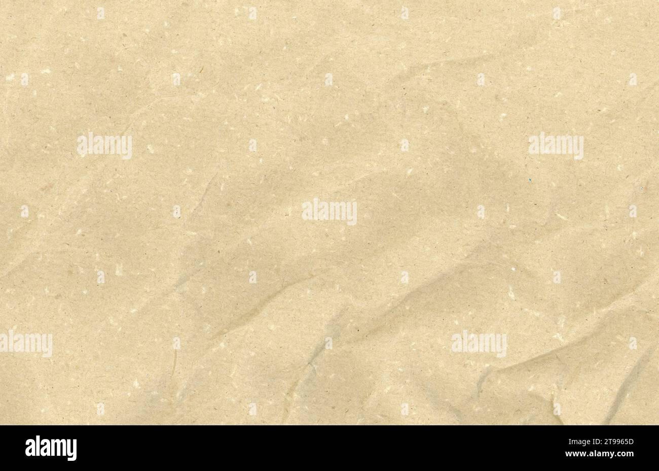 light brown crumpled paper texture useful as a background Stock Photo