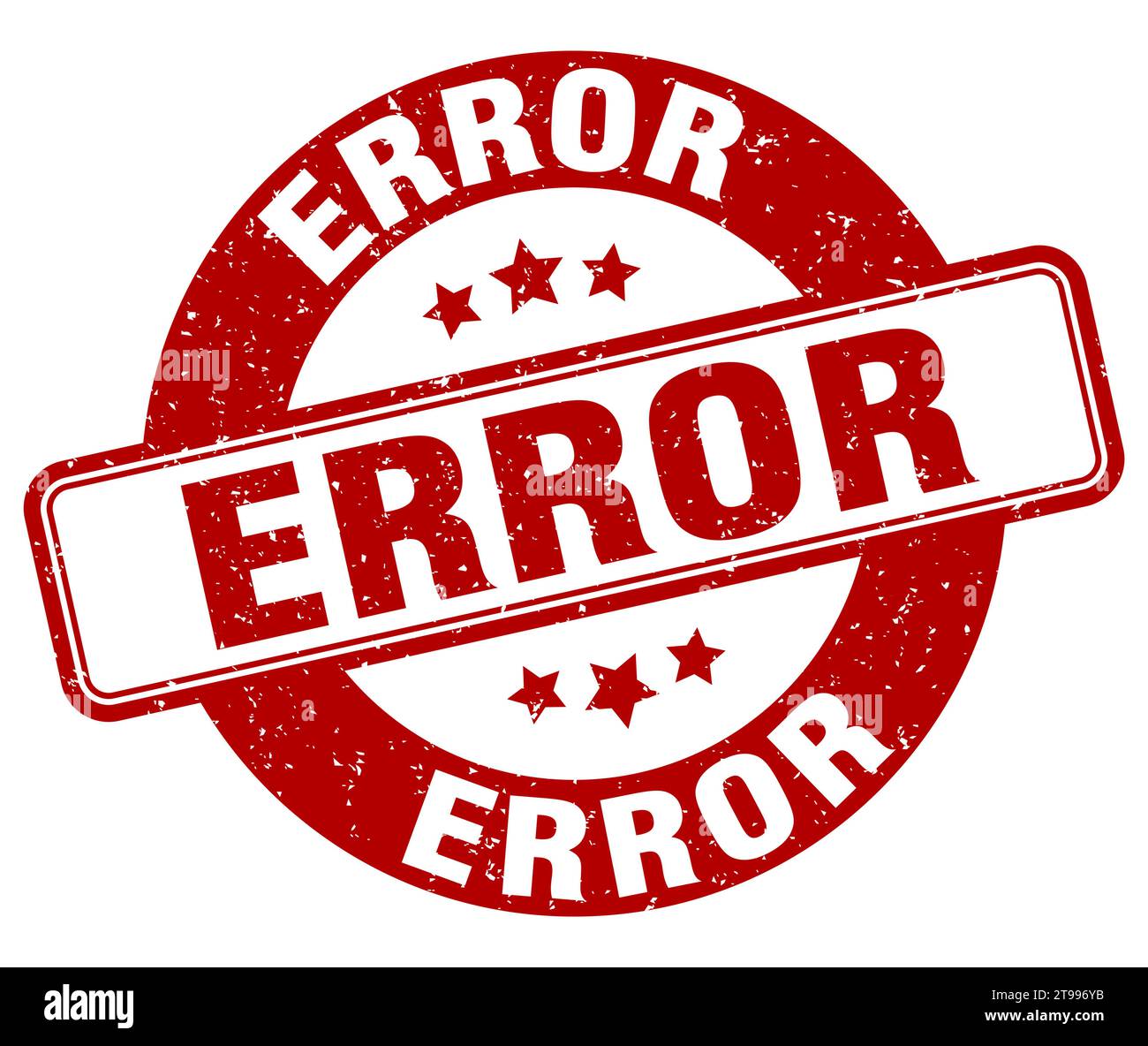 error stamp. error sign. round grunge label Stock Vector