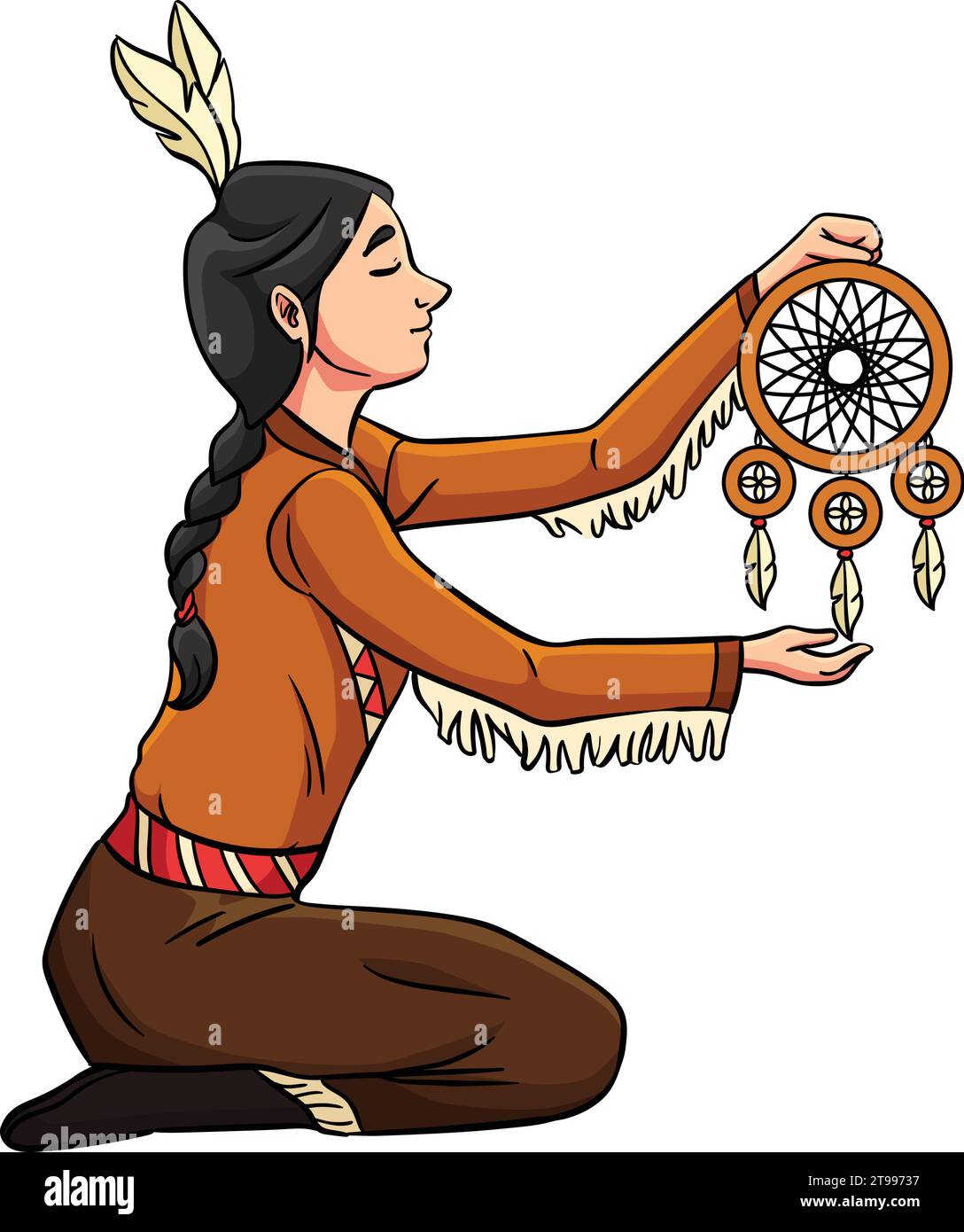 Native American Indian Girl Dreamcatcher Clipart Stock Vector Image modern-jewish-baby-names-american-hebrew-baby-names-jewish-baby