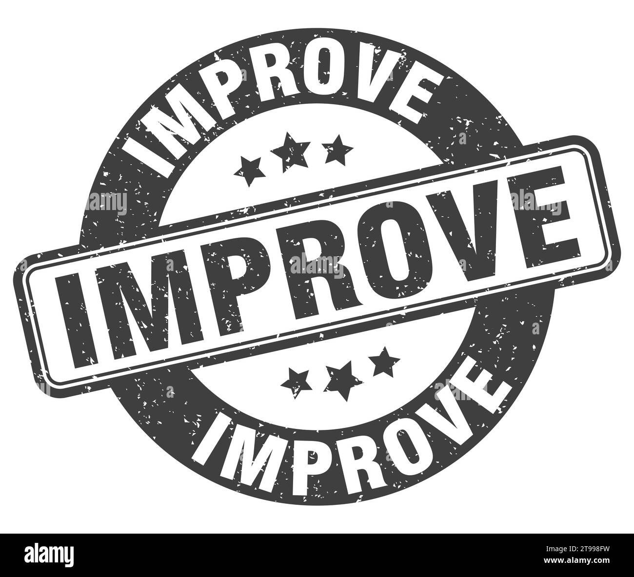 improve stamp. improve sign. round grunge label Stock Vector Image ...