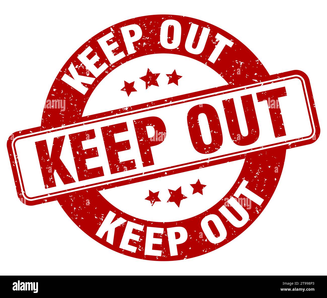 keep out stamp. keep out sign. round grunge label Stock Vector Image ...