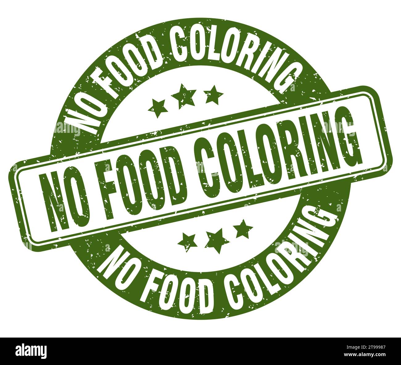 no food coloring stamp. no food coloring sign. round grunge label Stock ...