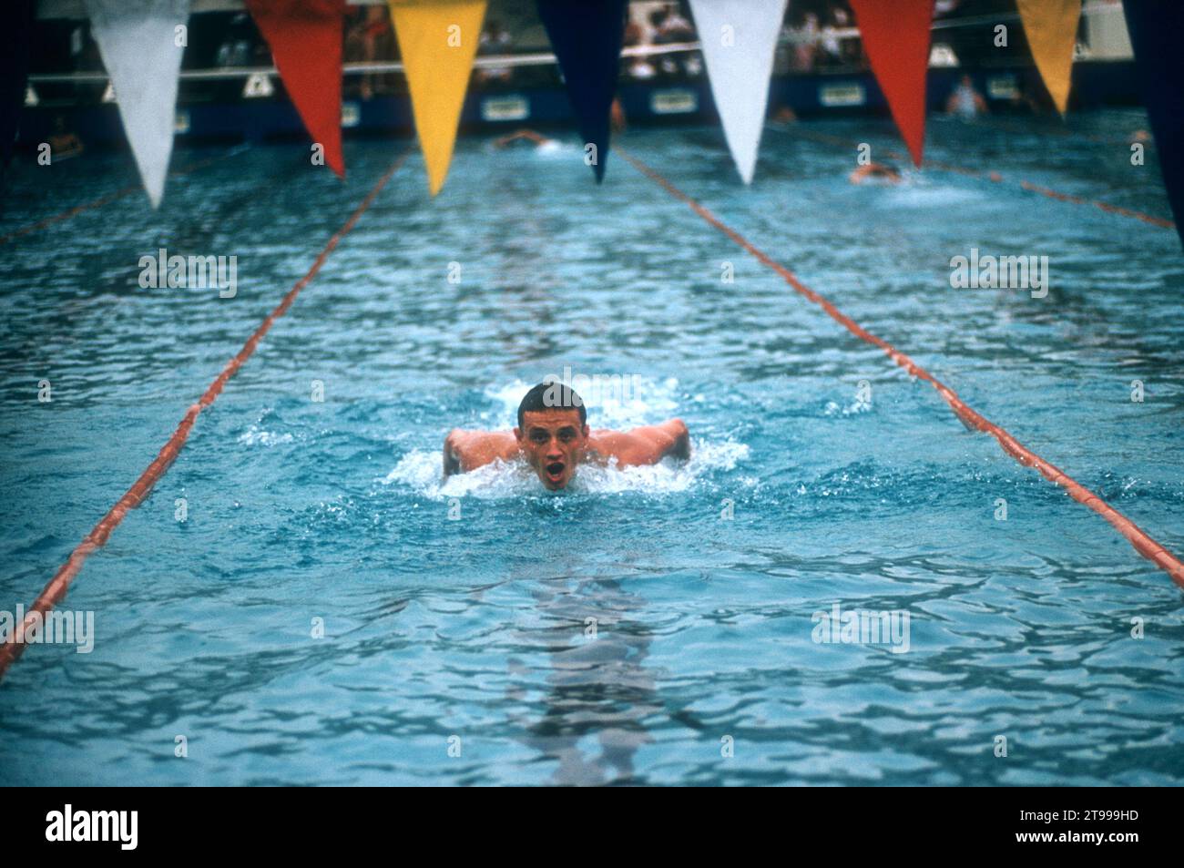 DETROIT, MI AUGUST, 1956 Willam Yorzyk of the United States swims