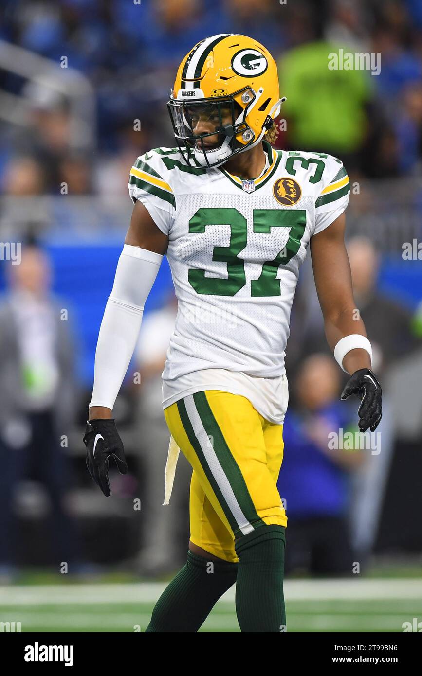 DETROIT, MI NOVEMBER 23 Green Bay Packers CB Carrington Valentine
