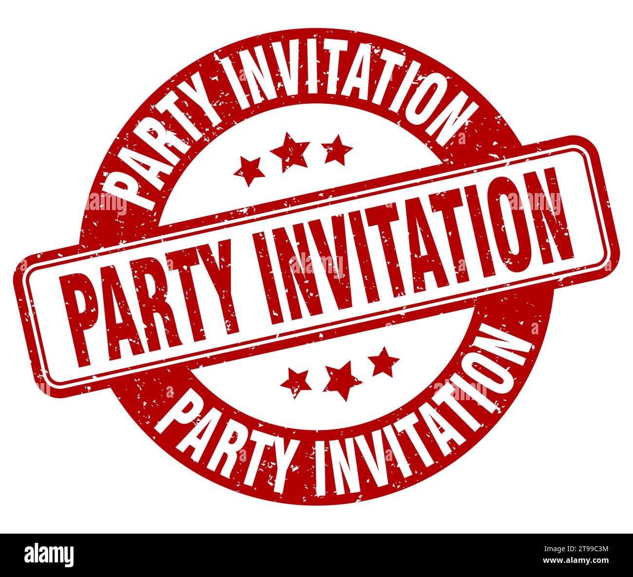 To Invite Sign party invitation stamp. party invitation sign. round grunge label Stock ...