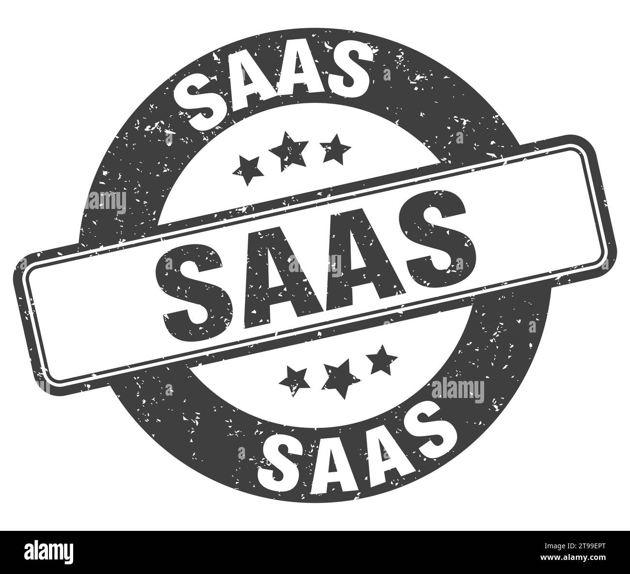 saas stamp. saas sign. round grunge label Stock Vector Image & Art - Alamy