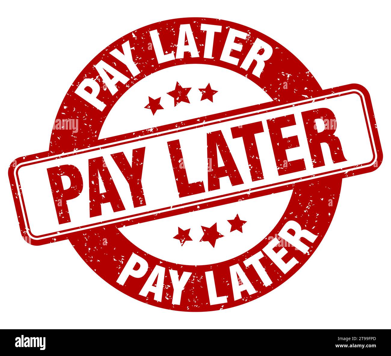 Pay later stamp hi-res stock photography and images - Alamy