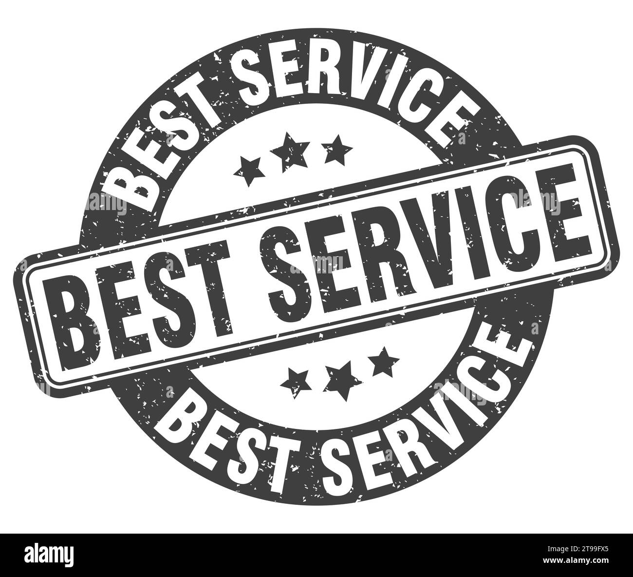 best service stamp. best service sign. round grunge label Stock Vector ...