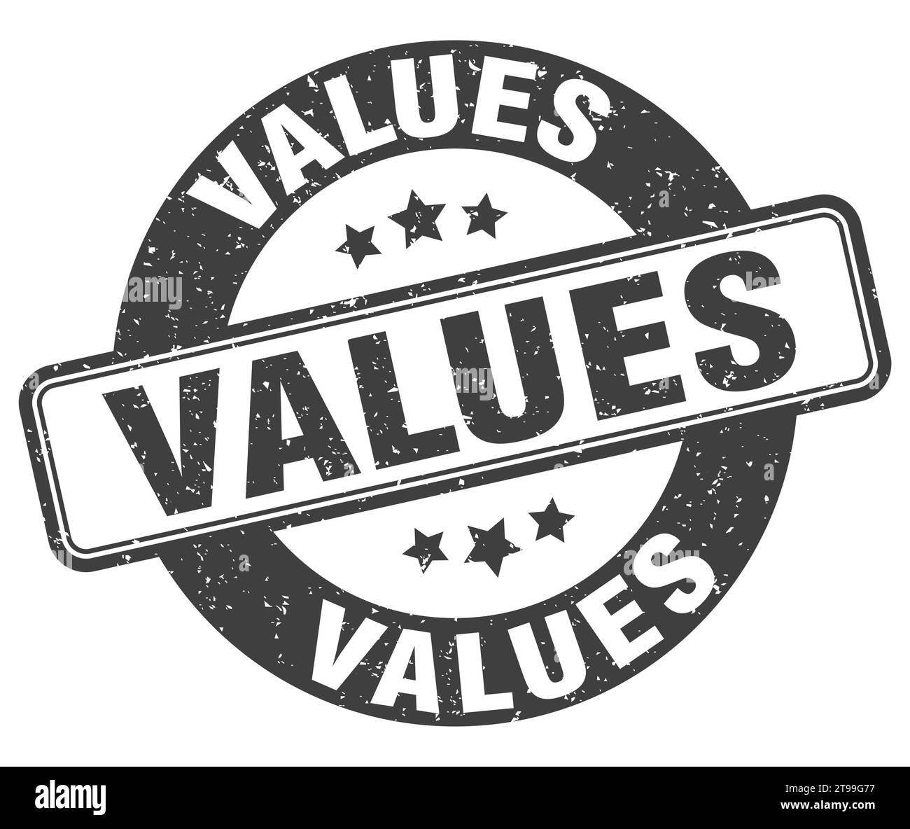 values stamp. values sign. round grunge label Stock Vector Image & Art ...