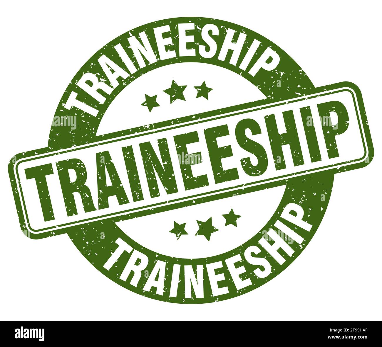 traineeship stamp. traineeship sign. round grunge label Stock Vector