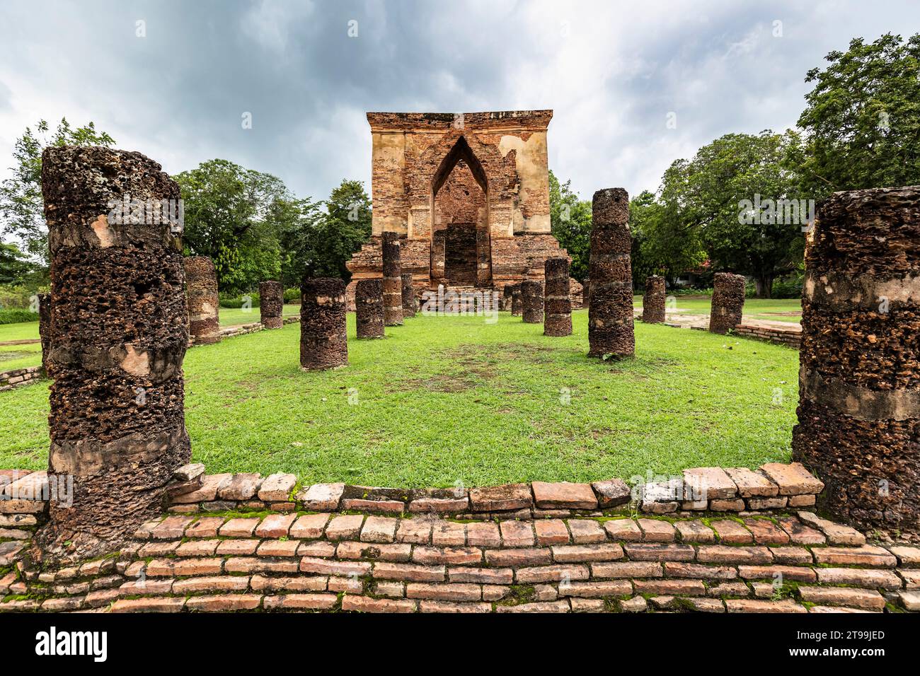 Sukhothai Historical Park, Wat Traphang Thong Lang, Sukhothai, Thailand, Southeast Asia, Asia Stock Photo