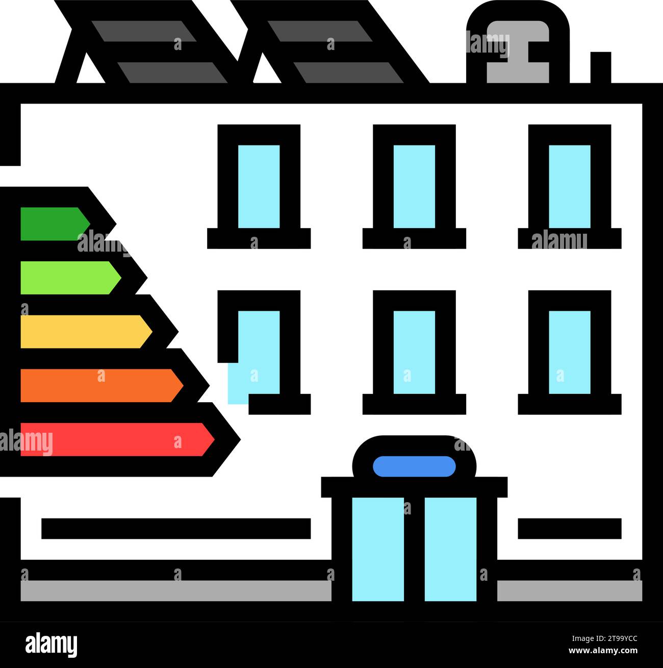 office energy efficient color icon vector illustration Stock Vector ...