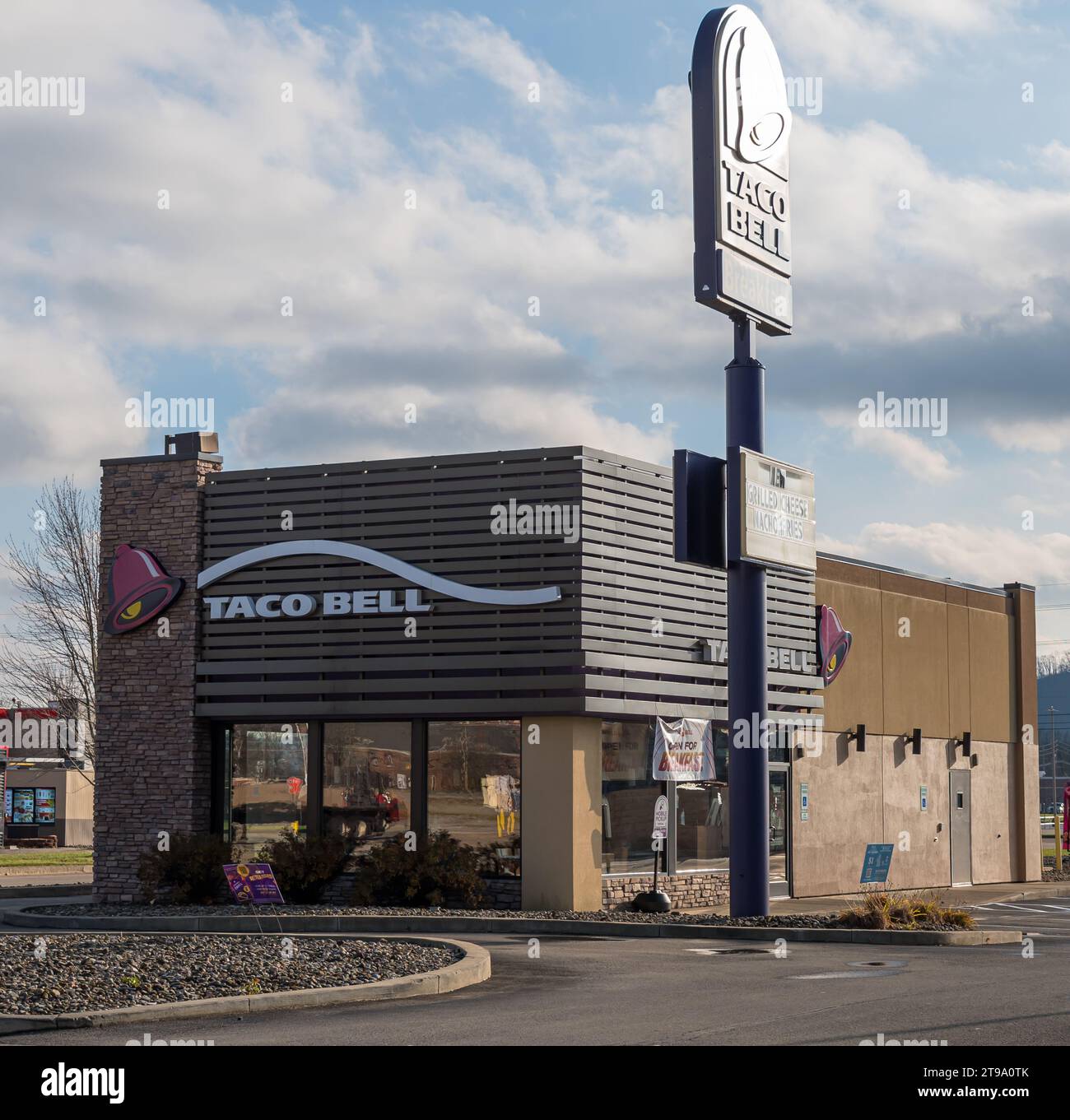 The Taco Bell fast food restaurant on Market Street in Warren