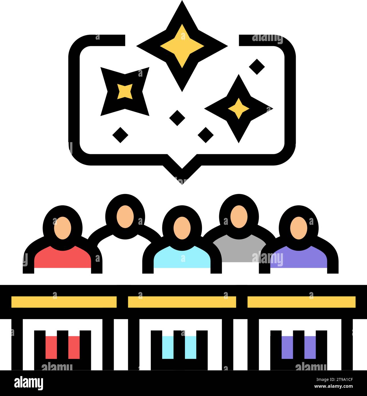 Group Activities Primary School Color Icon Vector Illustration Stock group-activities-primary-school-color-icon-vector-illustration-stock