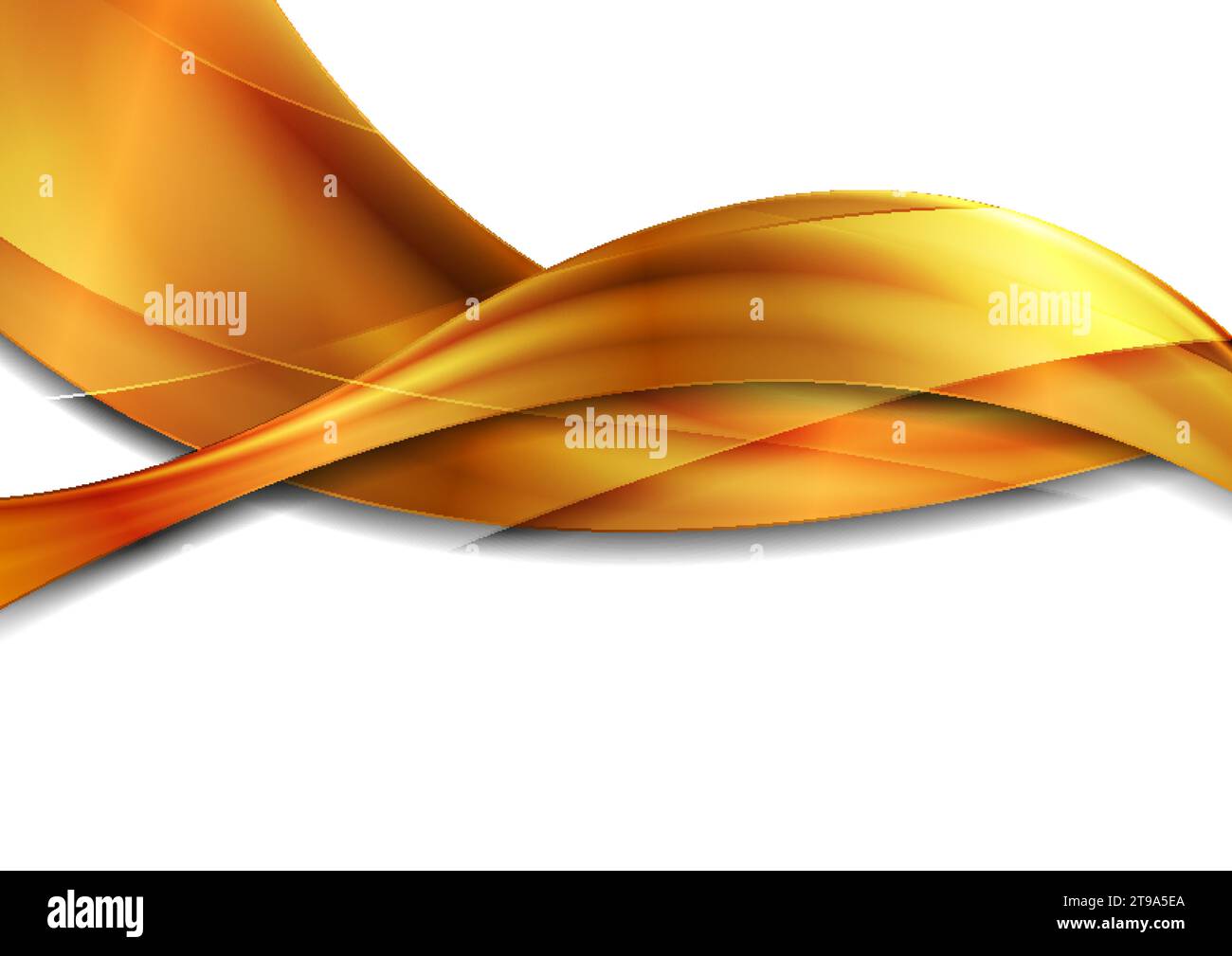 Luxury golden glossy waves abstract elegant background. Vector design ...