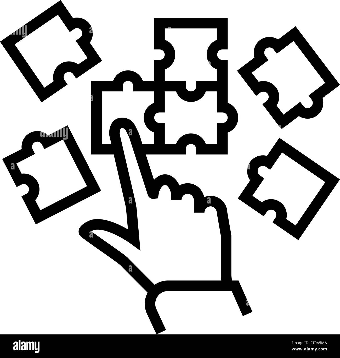 cognitive exercises occupational therapist line icon vector ...