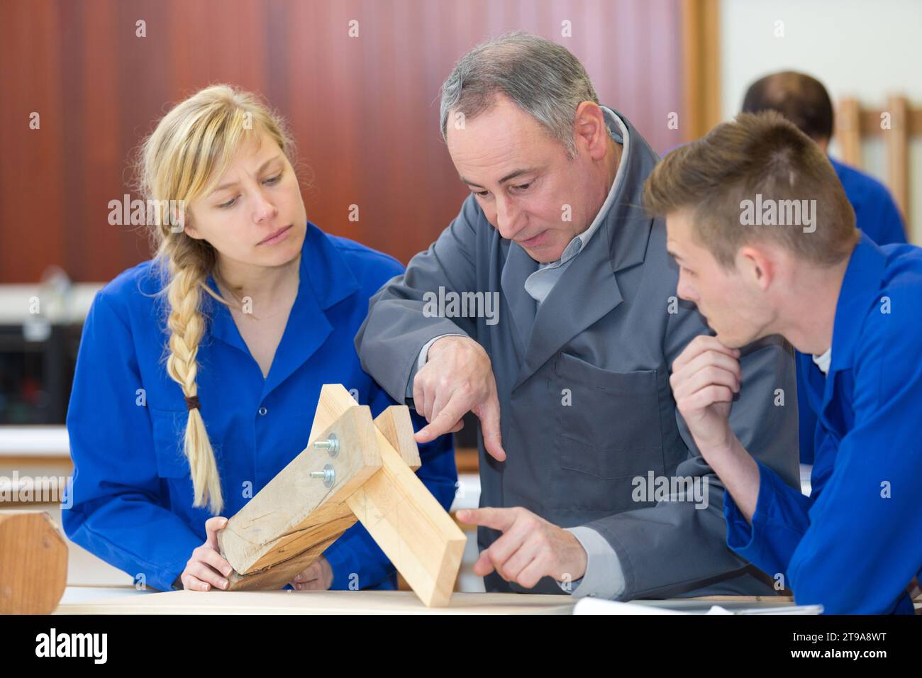 beam maker artisan and his apprentices Stock Photo - Alamy