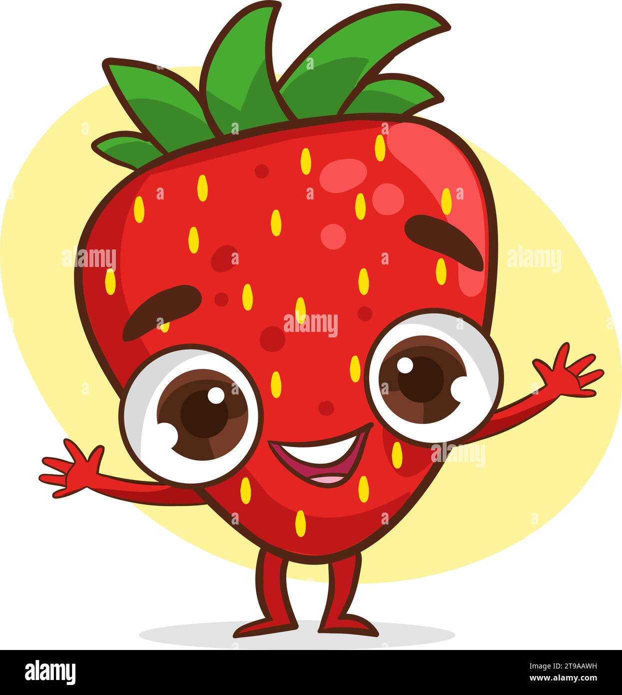 cute strawberry character cartoon vector Stock Vector Image & Art Alamy