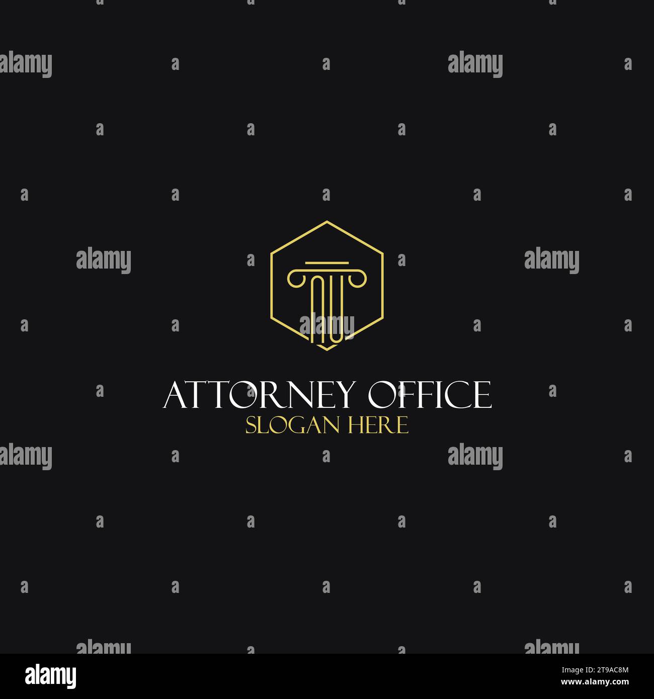NU monogram initials design for legal, lawyer, attorney and law firm ...