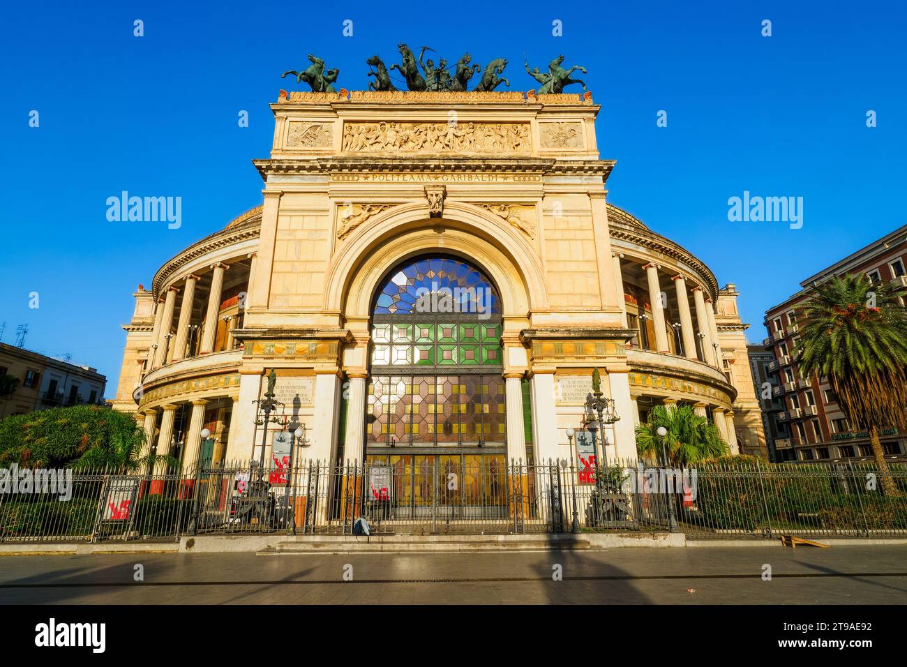 Teatro Politeama Garibaldi - Palermo, Italy Stock Photo