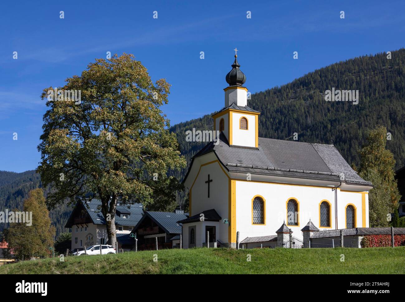 Parish Church of St Joseph in Untertauern, Pongau, Salzburg province, Austria Stock Photo