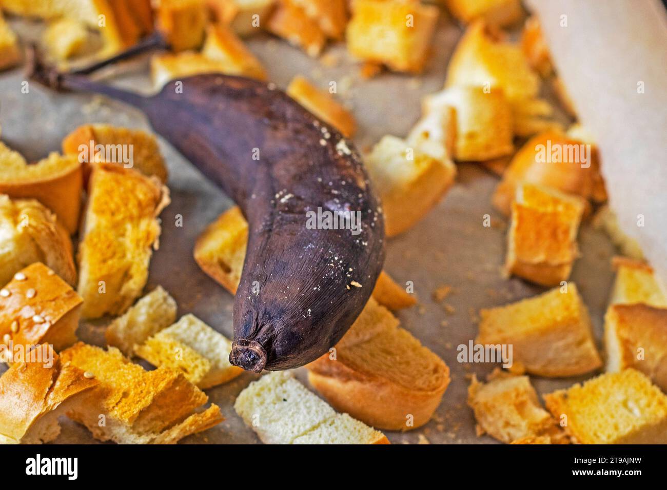 bake banana crackers. Fitness and healthy eating Stock Photo Alamy