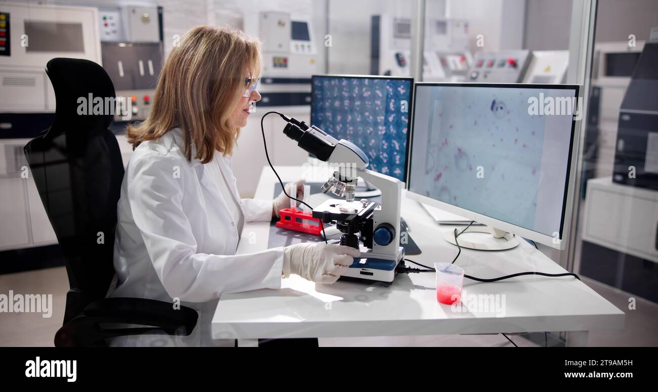 Innovation in Hospital Labs Doctor Conducts Computerized Chemistry