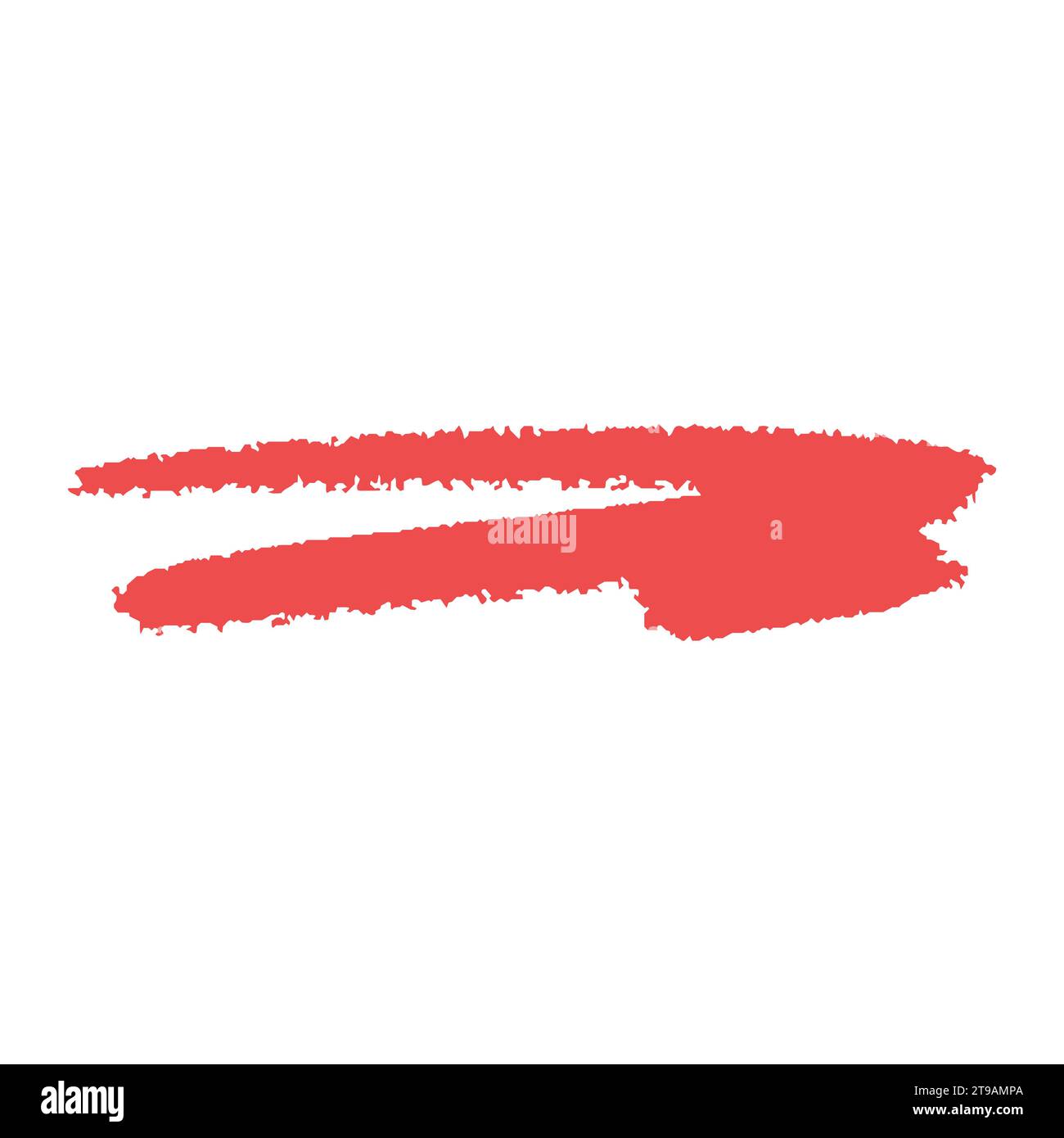 strikethrough colored charcoal crayon underline. doodle colorful wavy