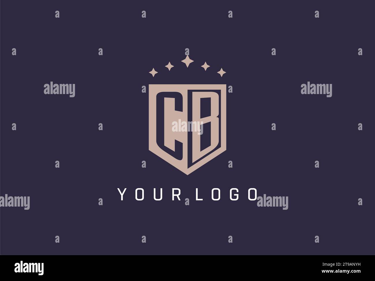 CB initial shield logo icon geometric style design inspiration Stock ...
