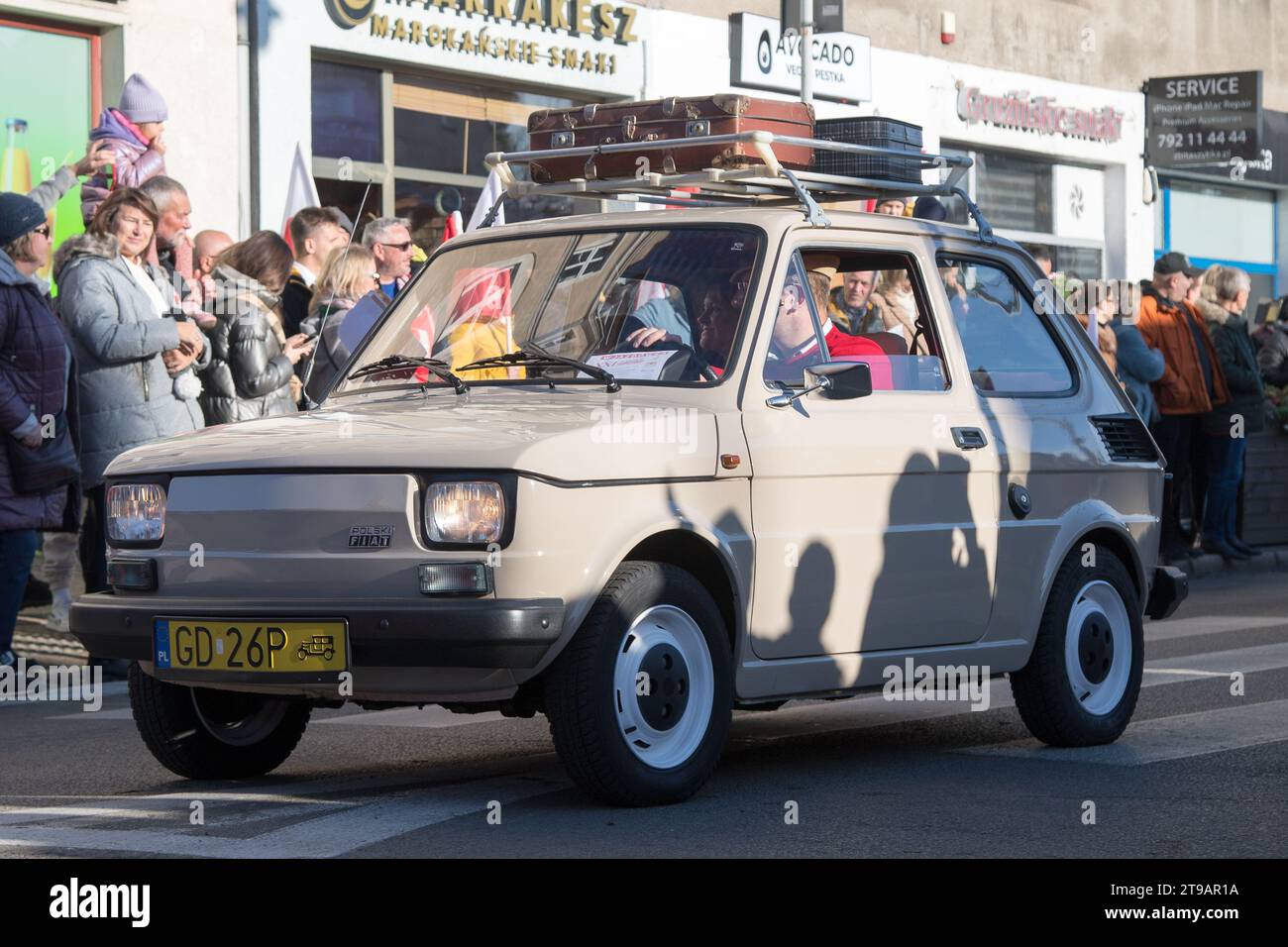 Polish automobile Polski Fiat 126p manufactured in FSM in Bielsko Biala and  Tychy in Gdansk, Poland © Wojciech Strozyk / Alamy Stock Photo Stock Photo  - Alamy