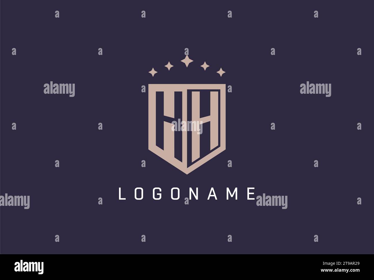 HH initial shield logo icon geometric style design inspiration Stock ...