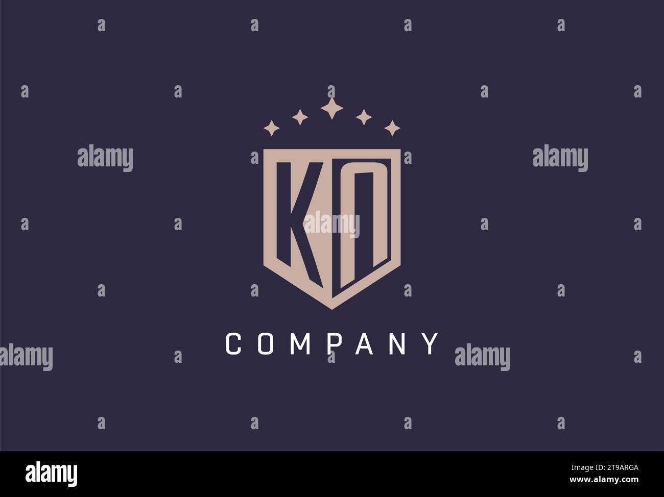 KN initial shield logo icon geometric style design inspiration Stock ...