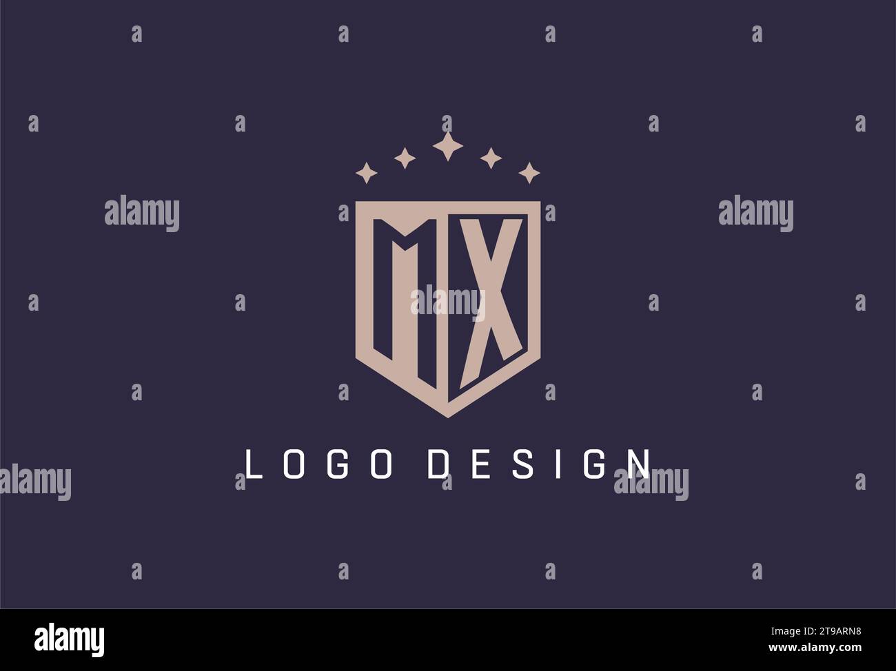 MX initial shield logo icon geometric style design inspiration Stock ...