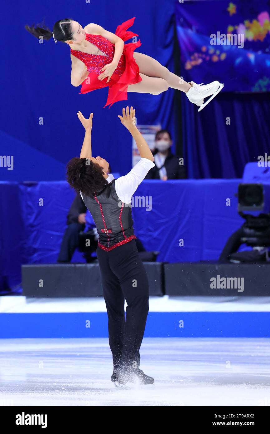Yuna Nagaoka & Sumitada Moriguchi (JPN), NOVEMBER 24, 2023 Figure Skating ISU Grand Prix of