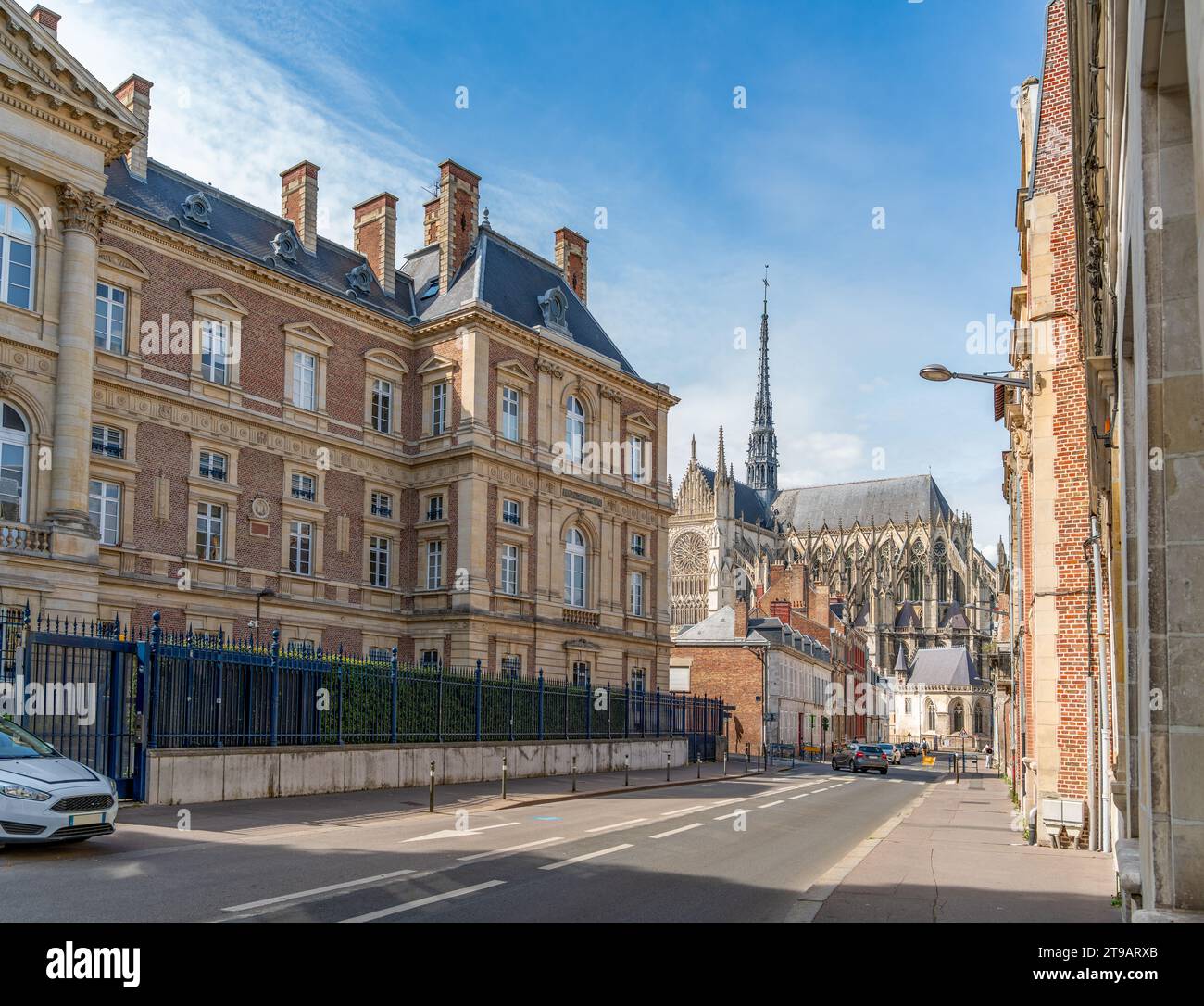 Impression of Amiens, a city and commune in northern France. It is the