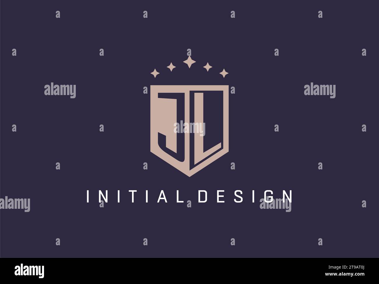 JL initial shield logo icon geometric style design inspiration Stock ...