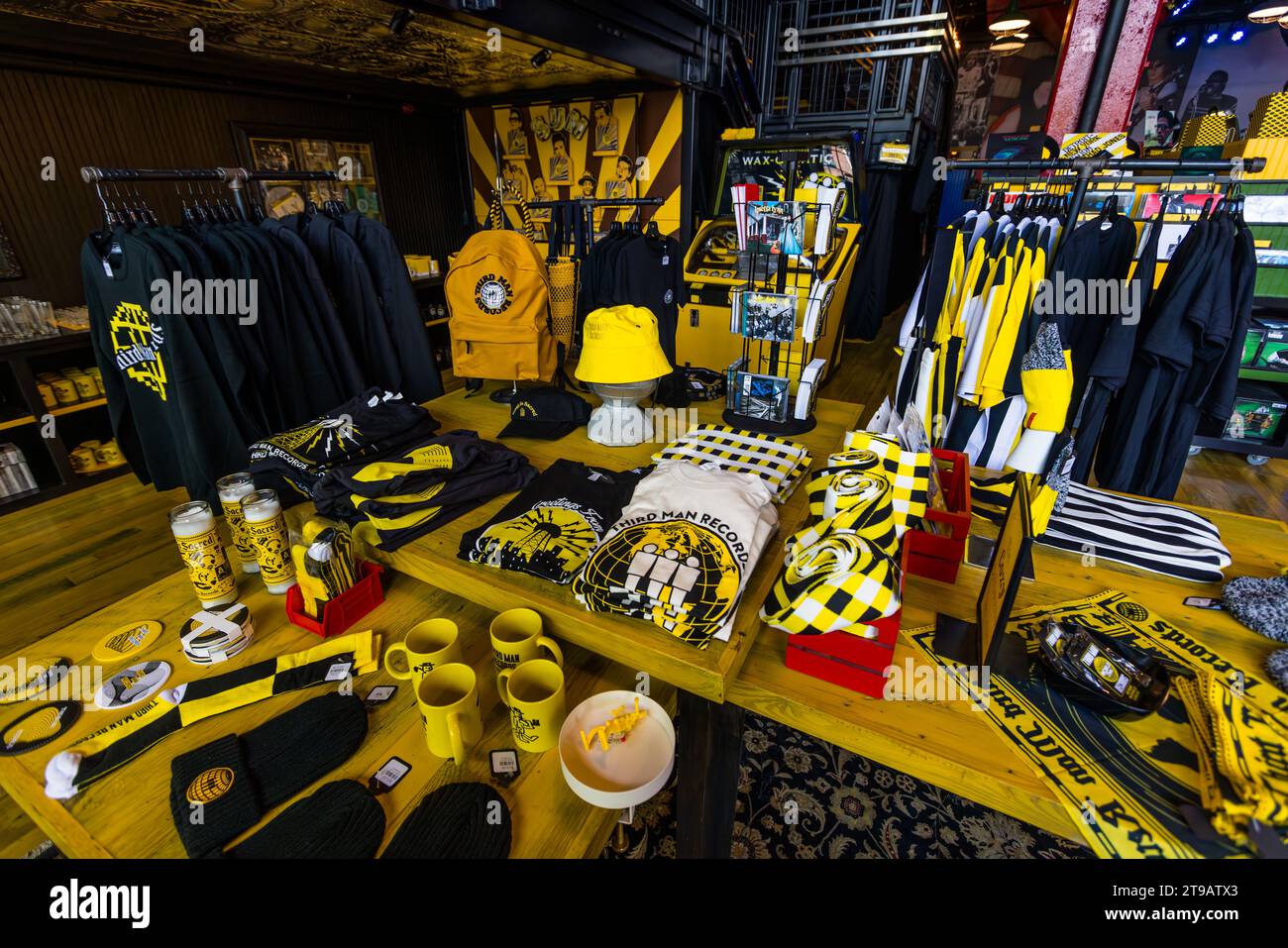 Sales rooms of the record label Third Man Records in Detroit, United