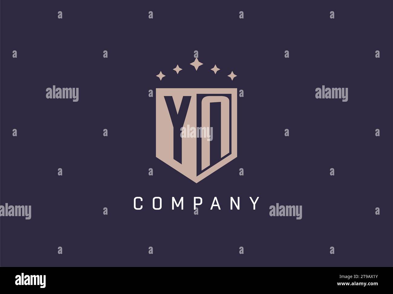 YN initial shield logo icon geometric style design inspiration Stock ...