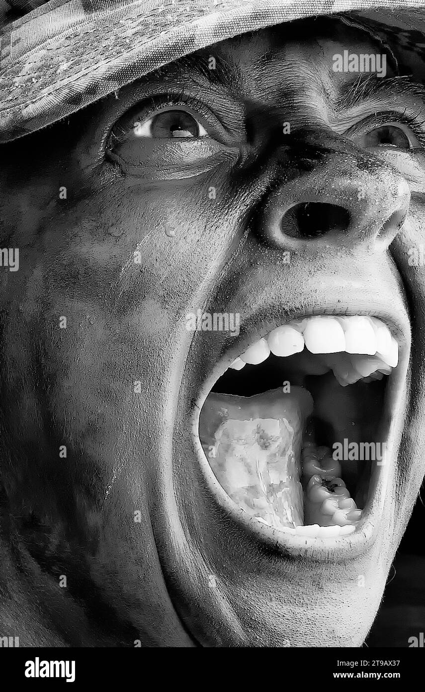 Female Soldier Stock Photo