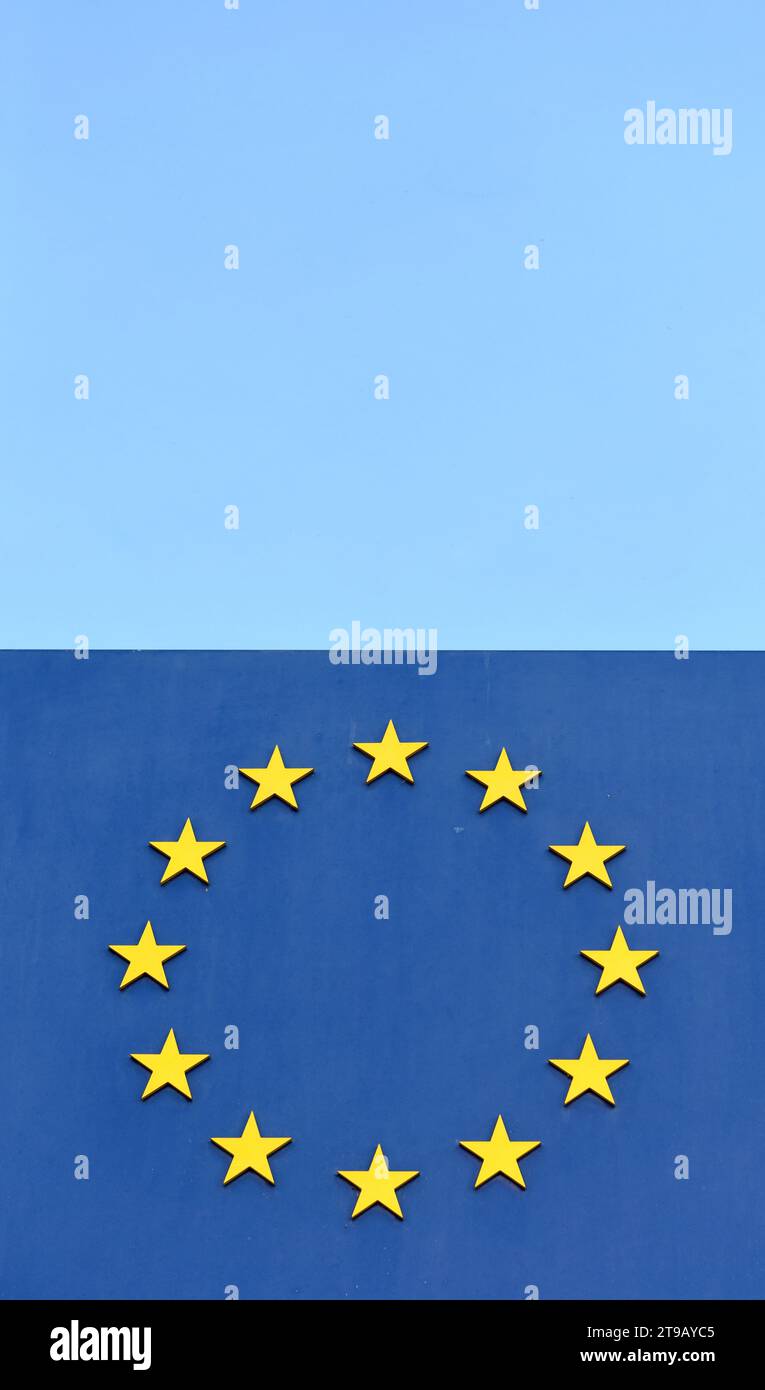 EU Flag. Europe flag. Flag of European Union EU Stock Photo