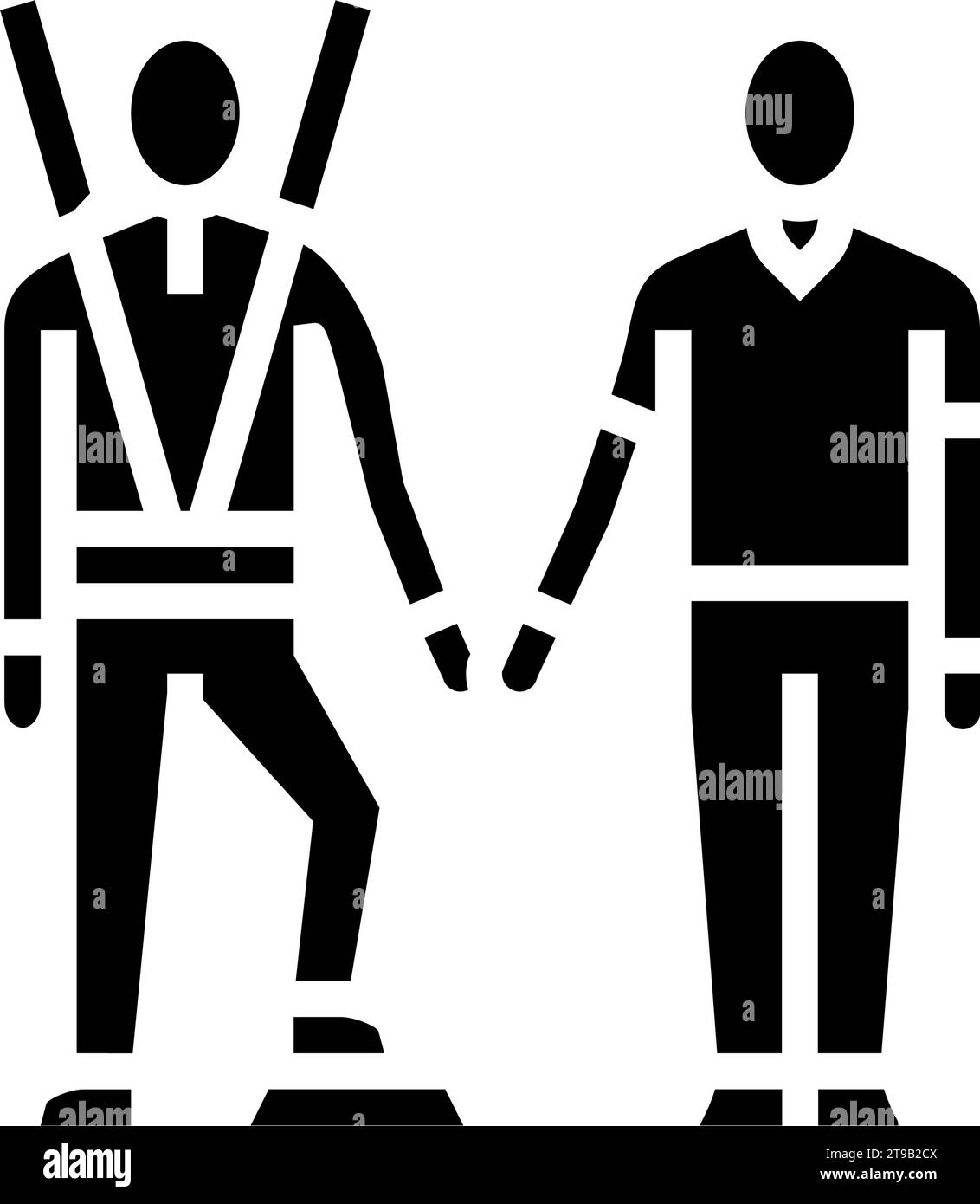 life skills training occupational therapist glyph icon vector