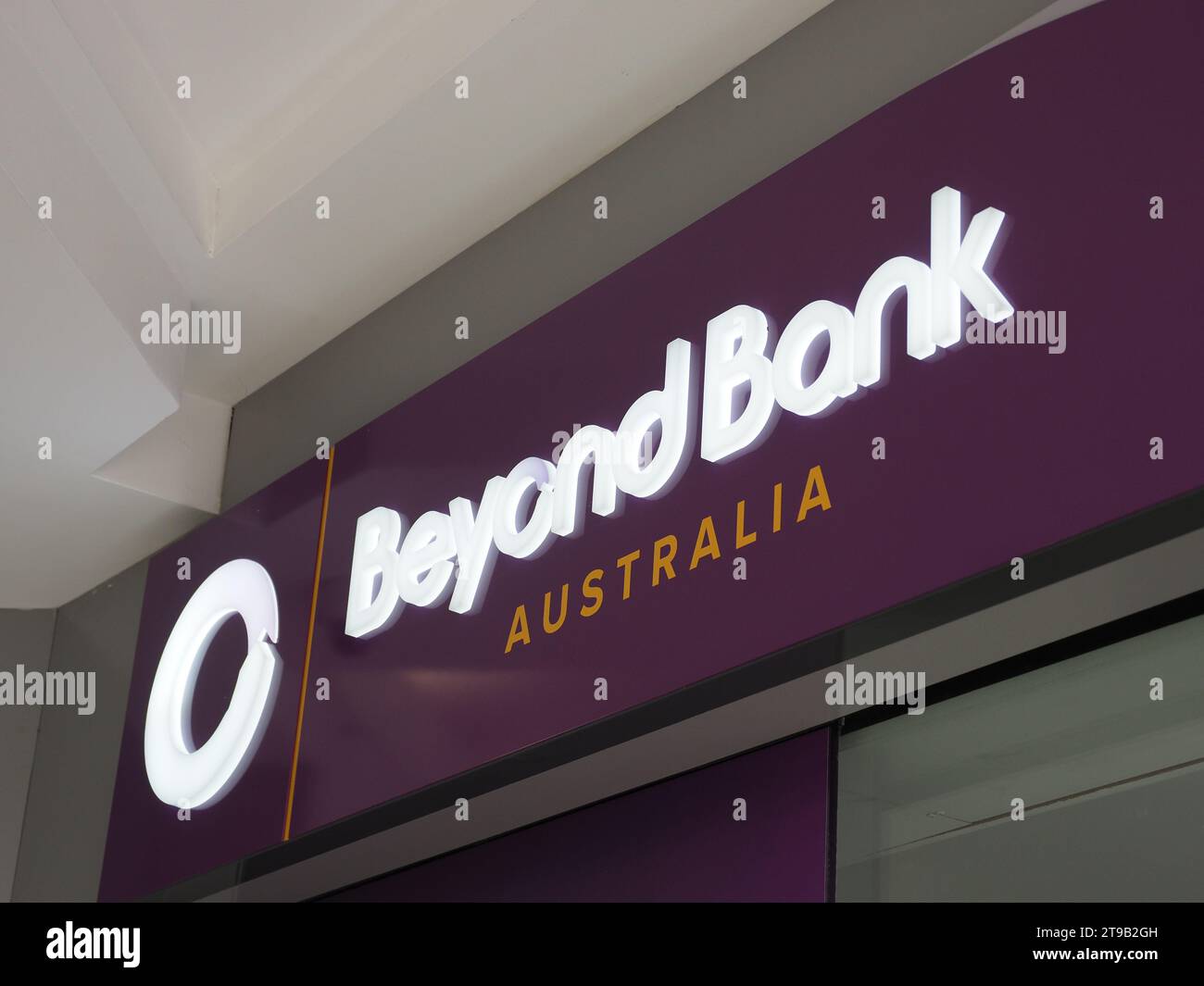 Australia, Canberra, 16 November 2023. Beyond Bank branch sign Stock Photo Alamy