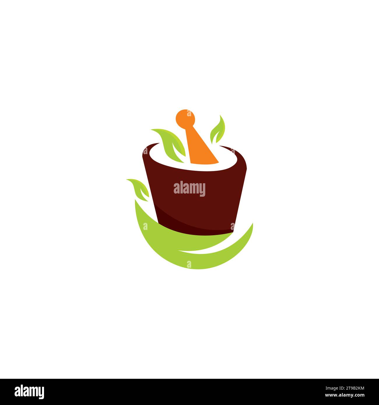 Natural Pharmacy Logo Simple Design. Herbal Logo Stock Vector