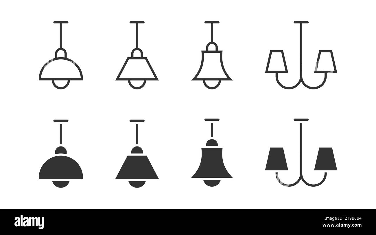 Hanging pendant light Stock Vector Images