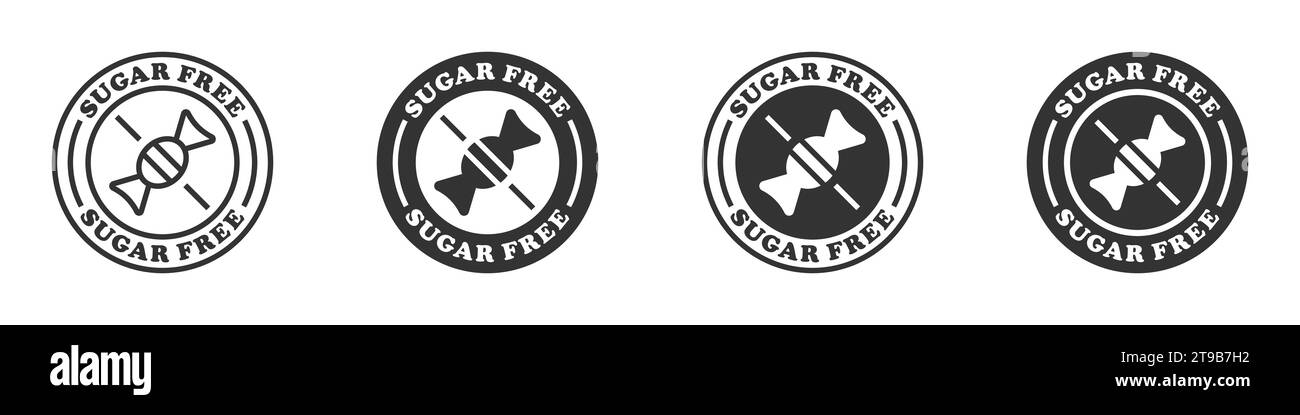 Sugar free candy icon. Vector illustration Stock Vector