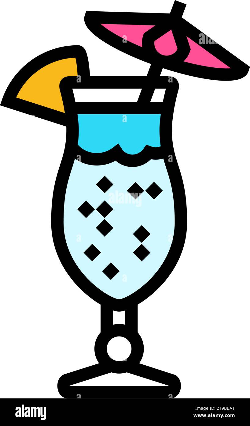 cocktails disco party color icon vector illustration Stock Vector Image ...