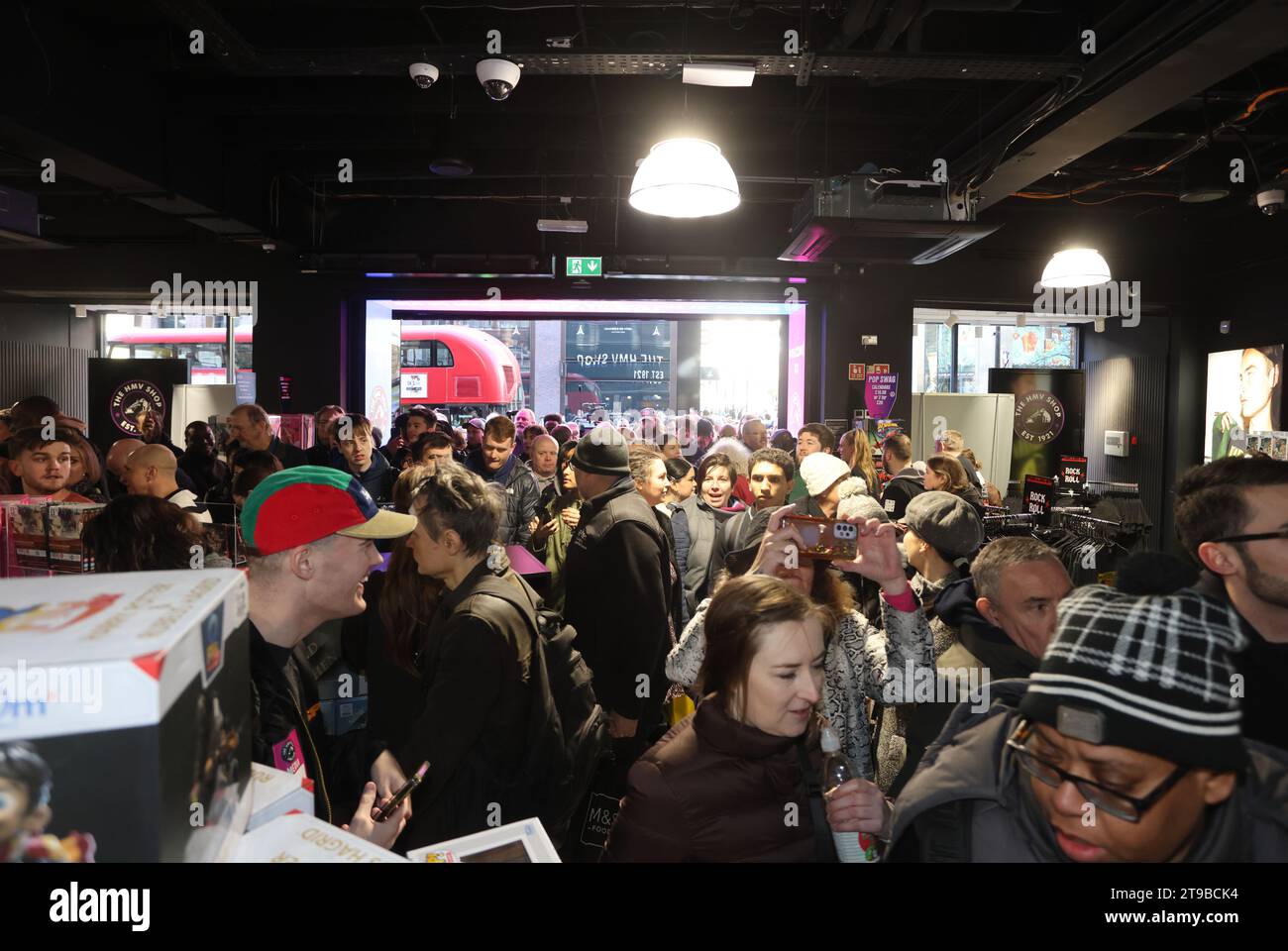 London, UK 24th November 2023. HMV has reopened it's iconic flagship ...